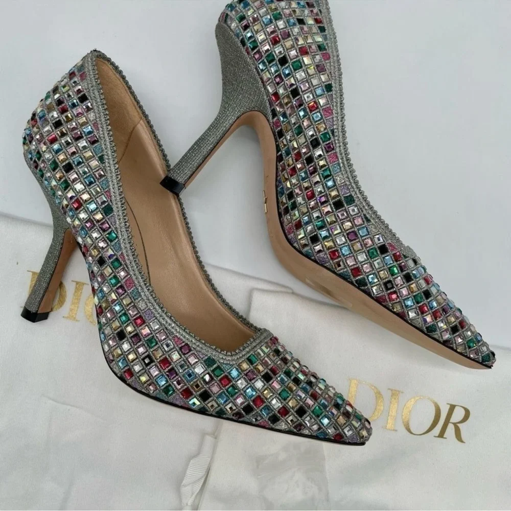 Women’s Dior capture embellished pumps size 35 made in Italy - Picture 3 of 7